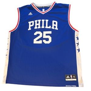 Adidas‎ Men’s Philadelphia 76ers Ben Simmons #25 Jersey Size 2XL